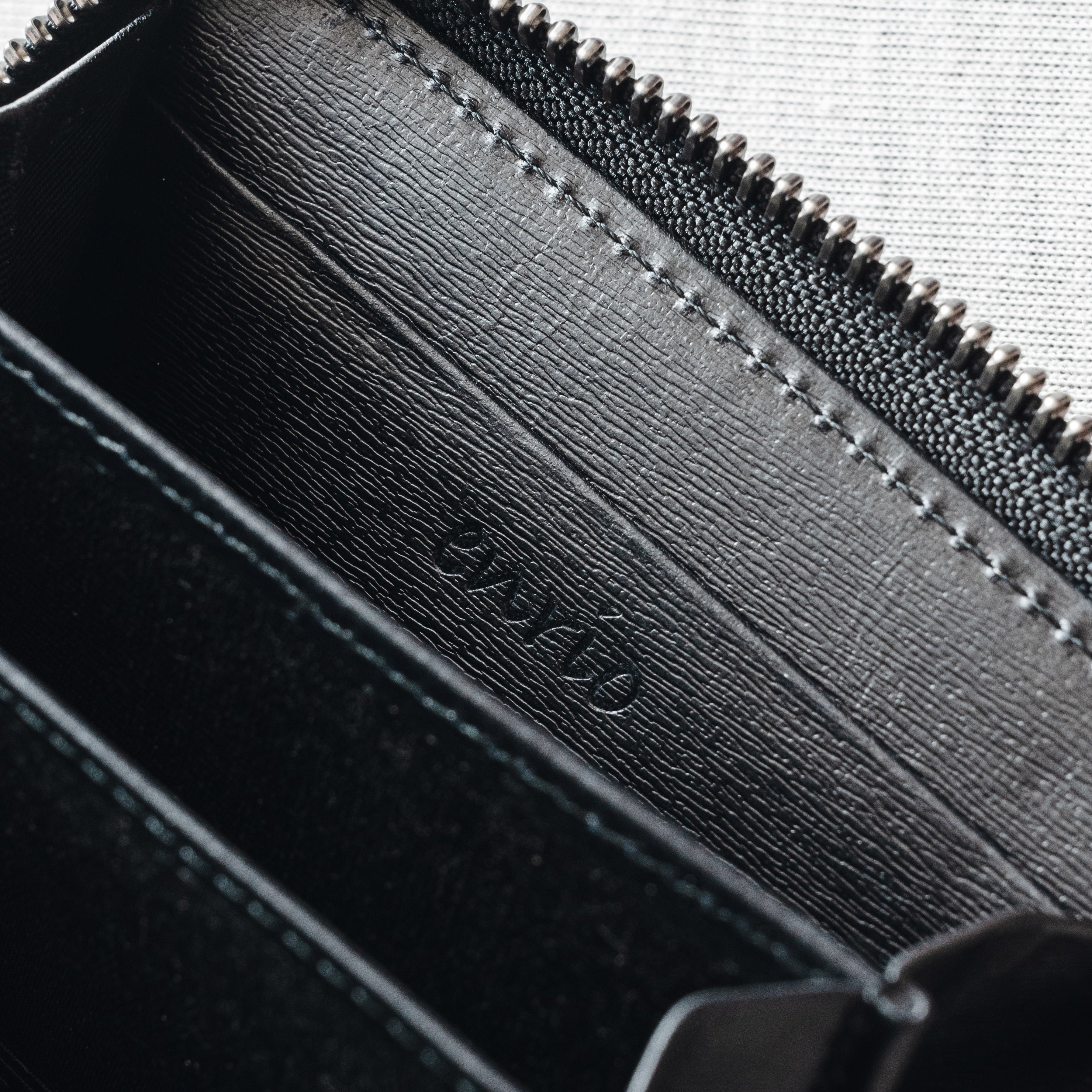 Round coin purse sumi ファスナー小銭入れ 墨染