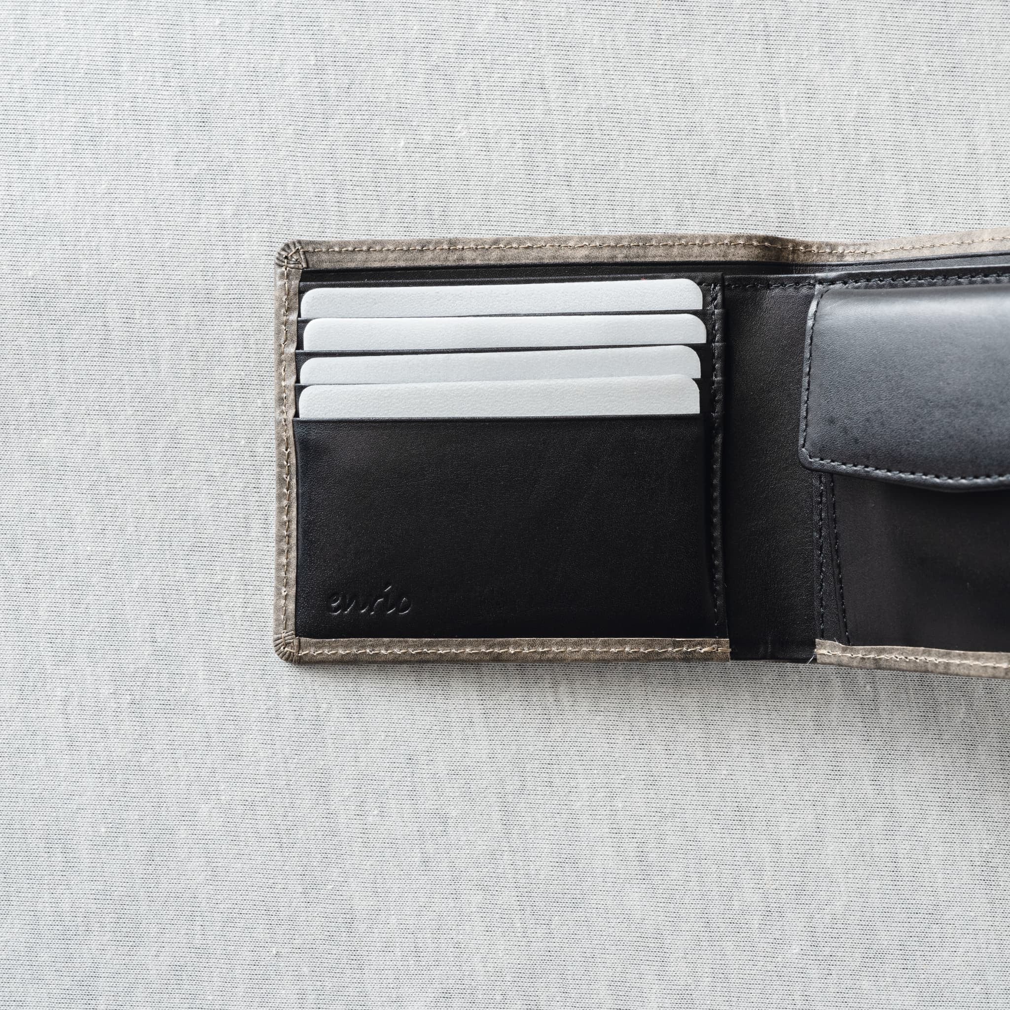 Folded wallet Indigo dyeing 二つ折り財布 藍染