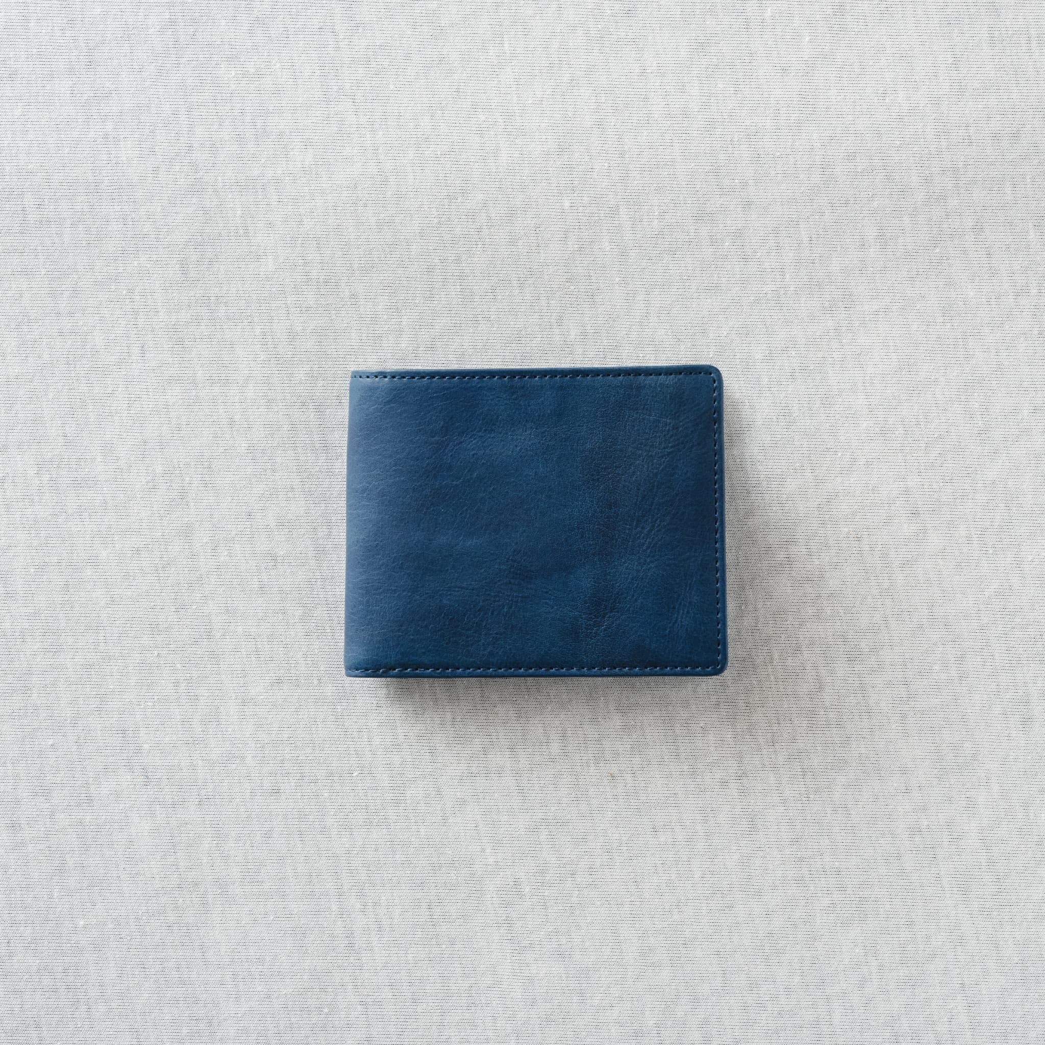 Folded wallet Indigo dyeing 二つ折り財布 藍染