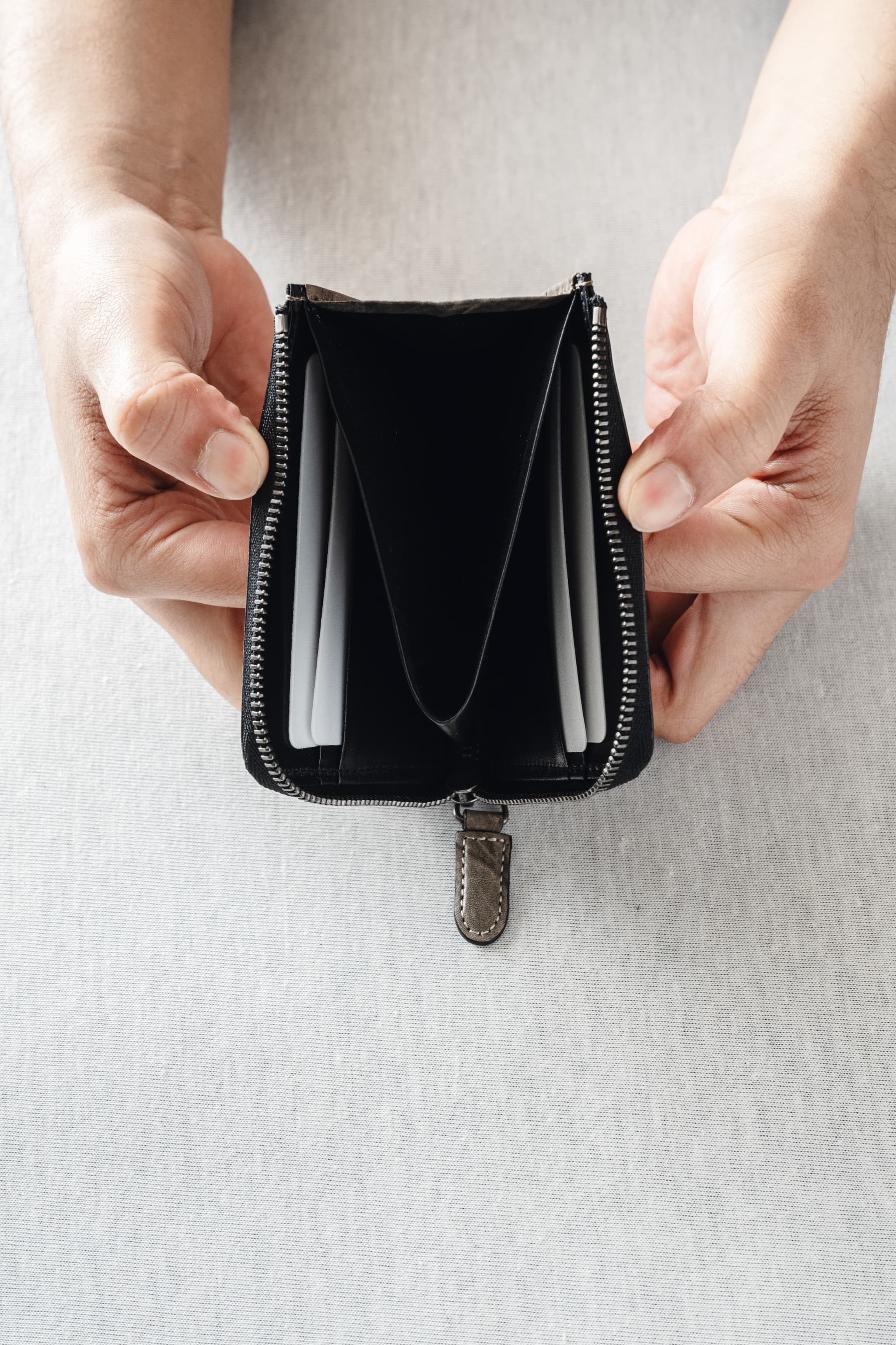 L zipper mini wallet　Lファスナーミニ財布