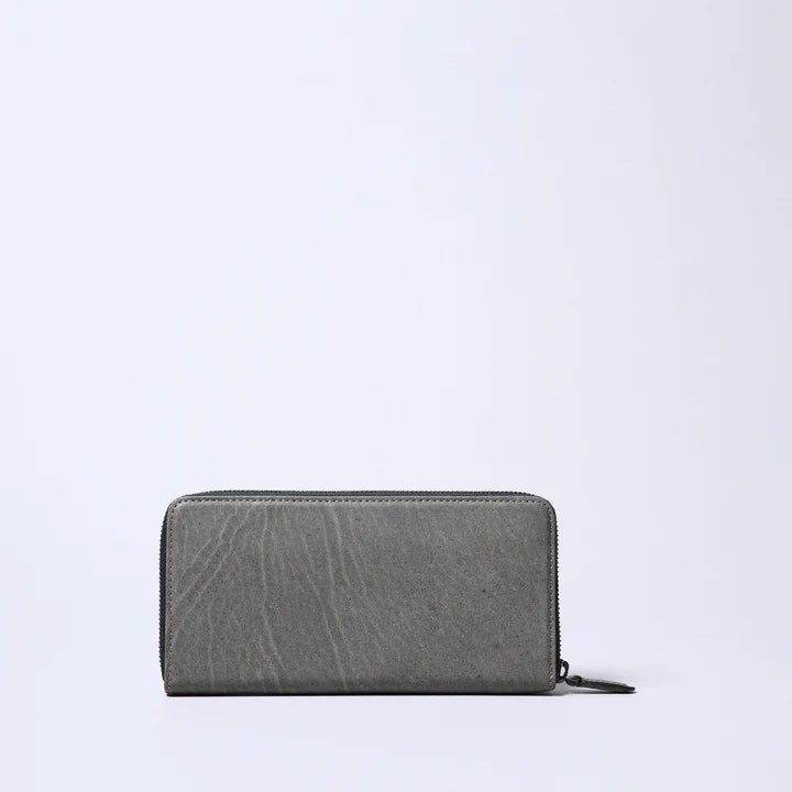 round zipper long wallet sumi　ラウンドファスナー長財布 墨染